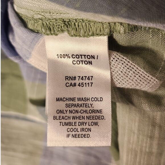 Natural Reflections Women’s Blue Green Plaid Button-Up Shirt XXL NWT - Picture 5 of 5